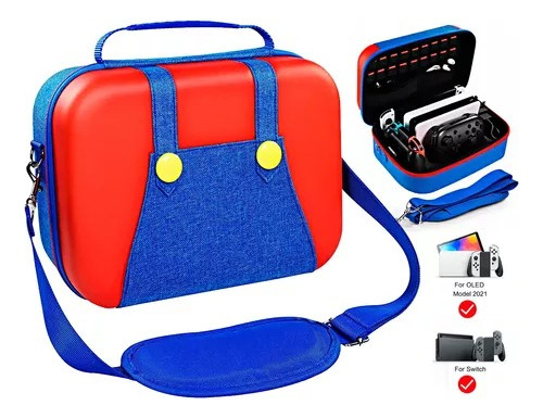 Maleta Estuche Protector Nintendo Switch Viajera Mario Oled