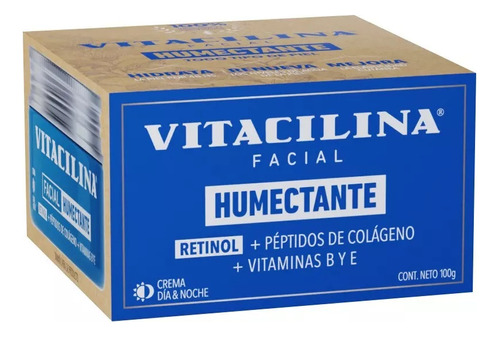 Vitacilina Facial Crema Humectante Con Retinol 100g Momento De Aplicación Día/noche Tipo De Piel Todo Tipo De Piel