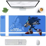 Mouse Pad Largo Arte Sonic Smash Bros Ultimate 30x70cm