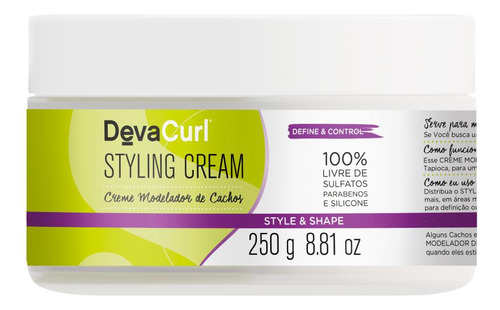 Deva Curl Creme Modelador Styling Cream 250g