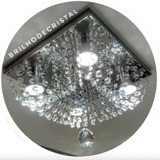 Lustre De Cristal Legítimo K9 Plafon 30x30 - Vai Montado