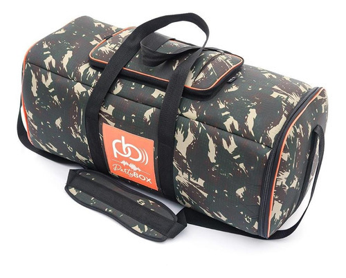 Case Bolsa Bag Som Partybox 310 Camuflada Acolchoada Premium Cor Verde Militar