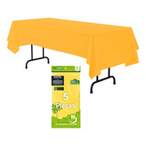 Mantel Rectangular Desechable Party Is On Color Amarillo