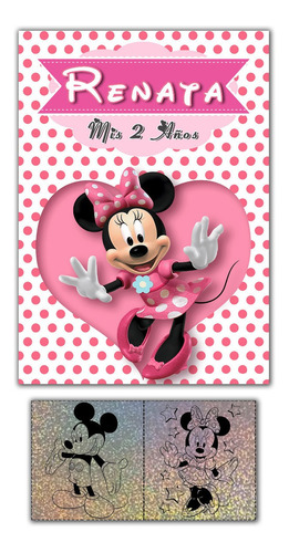 40u Libros P/pintar Souvenirs Minnie Mickey C/stickers 7x10