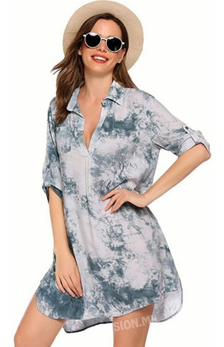 Mujer Traje De Playa Baño Cover Up Bikini Blusas Vestidos