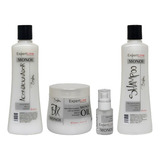 Kit Shampoo+acondicionador+crema+serum Capilar Monoi Evergla