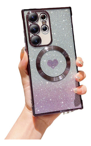 Capa Love Glitter Para Samsung S24ultras23fe/s23