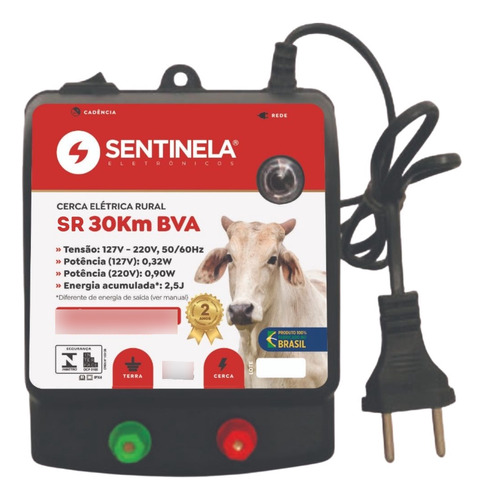 Eletrificador Cerca Elétrica Rural 30 Km - Bivolt - Promoção