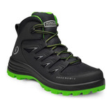 Bota Industrial Riverline Quantum Dieléctrico Negro Verde