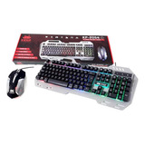 Kit Teclado E Mouse Gamer Usb Rgb Knup Kp-2054