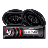 Estereo Crown Mustang + Parlantes Jbl Flex 6x9 PuLG 100rms P