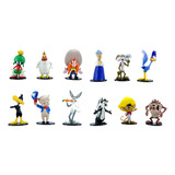 Set Figuras Looney Tunes Bugs Bunny 12 Pzas Coleccionables 