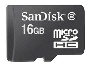 Cartão De Memória Micro Sdhc 16gb Sandisk Com Adaptador Sd