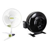 Kit Indoor Ventilador 15w Gh +  Extractor Gg 125mm