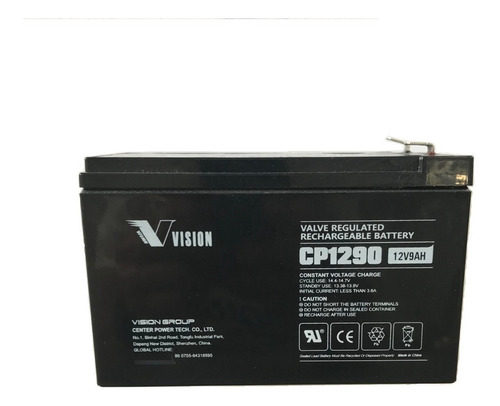 Bateria Vision Cp1290 12v 9ah Alarma Domiciliaria Ups 