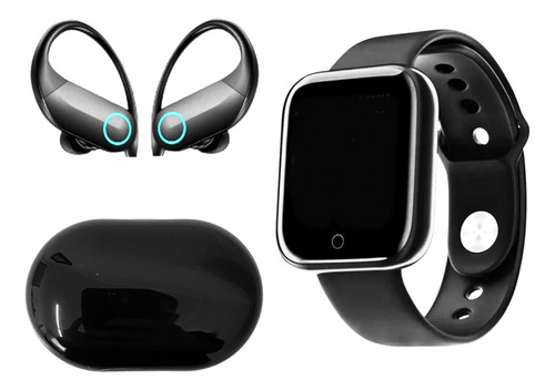 Kit Smartwatch Compátivel Xiaomi iPhone E Samsung + Fone Bt