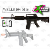 Marcadora Airsoft Electronica Wells M16 6mm Bbs Xtreme P