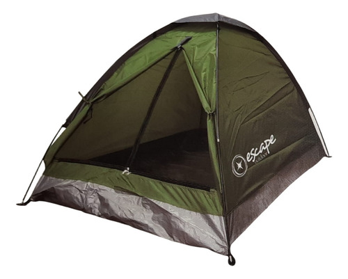 Carpa Domo Escape Outdoor 2 Personas Verde Color Verde Y Plata