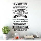 Adesivo Decorativo Frase Motivacional Empresa 2 M X 1 M