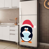 Adesivo Decorativo Geladeira Pinguim Natal G