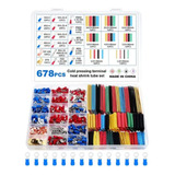 Kit Cable Terminales Y Tubo Termoretráctil - 678pcs Para Co