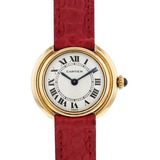 Correa Para Cartier Tank  Must Cocodrilo 18mm   Broche 