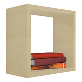 Nicho Decorativo 30x30x20 Cm Natural Em Mdf