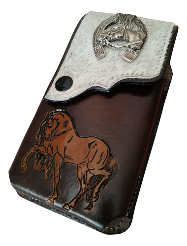 Funda Para Celular, Genuina Artesanía Modelo Caballo Bonito