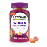 Multivitaminico Centrum Para Mujer Sabor Frutas 170 Gomitas