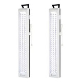 Pack 2 Lampara De Emergencia 90 Led Luz Recargable 12 Horas