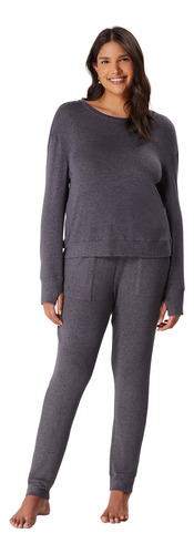 Pijamas Longo Fechado Feminino Comprido Inverno Hering Off