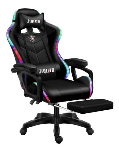 Silla Gamer Led Rgb, Parlante Bluetooth, Repoza Pies