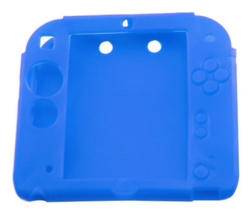 Funda Silicon Compatible Con Nintendo 2ds Azul