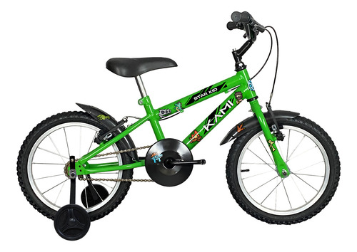 Bicicleta Infantil Kami Star Kid Dino C/rodas Aro 16 Menino