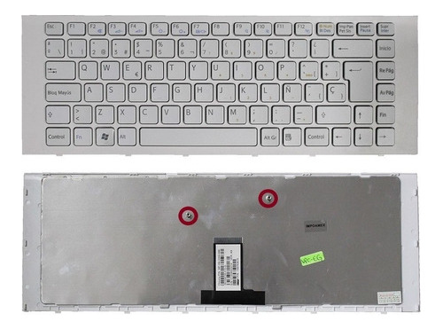 Teclado Portatil Sony Vaio Pcg-61a11u Pcg-61911u  Blanco