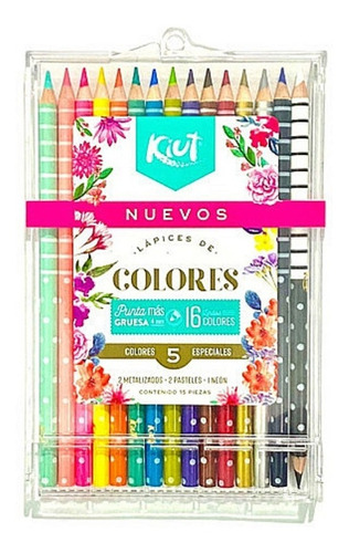  Colores Norma Kiut 16 Lápices Mayoreo $100.44 Cotiza!!!