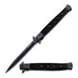 Navaja Tac Force Tipo Stiletto 547 Negra De 33 Cm