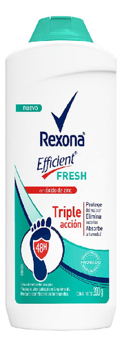 Talco Para Pies Rexona Efficient Fresh Desodorante 200g