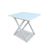 Mesa 60x60 Plegable De Pino Laca Blanca (op. Sillas) - Envio