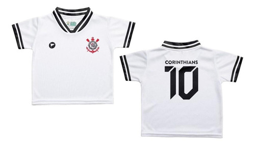 Camiseta Infantil Corinthians Branca - Torcida Baby