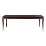 Moveis Mesa Comedor Madera Con Cristal Superficie 8 Pers Color De La Tapa Glass-walnut