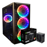 Gabinete Gamer Atx Vidro | Fonte Atx 500w Real Pfc Ativo Nfe