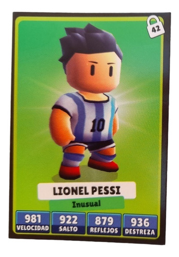 Carta Lionel Pessi - Stumble Guys - Leo Messi Argentina!!!