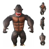 Disfraz Inflable Gorila + Inflador King Kong Mono