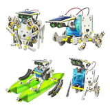 Robot Solar Radadox 870-265 14 Robots En 1 Auto Bote Remo. Color Azul