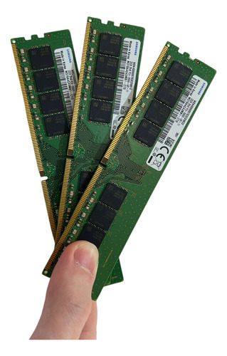 Memoria Ddr4 2666mhz Sansung Para Estudos Color Verde 32gb