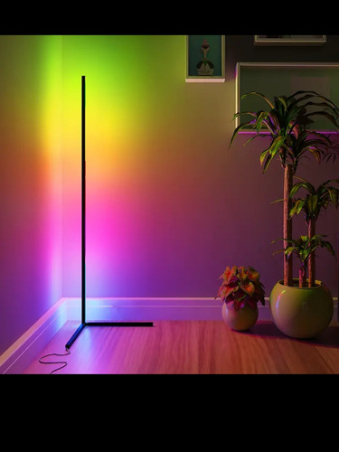 Lámpara De Pie, Ambiente, Equinero Rgb, Con Control Remoto