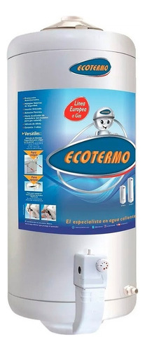 Termotanque Multigas Ecotermo Europea Le 80 Cs Gn Blanco 80l