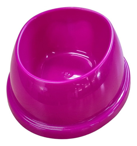 Mini Comedouro Pote Para Ração Pet Filhote Cachorro Gato Cor Rosa