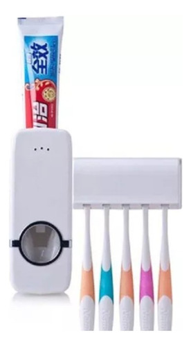 Dispenser Automatico Pasta Dental + Porta Cepillos